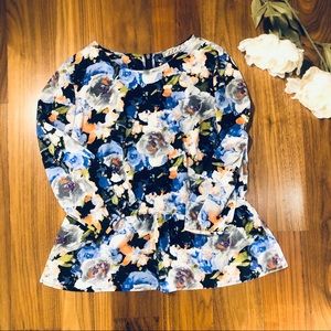 Floral Peplum Top